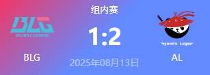 LOL-LPL： AL让一追(zhuī)二击败BLG